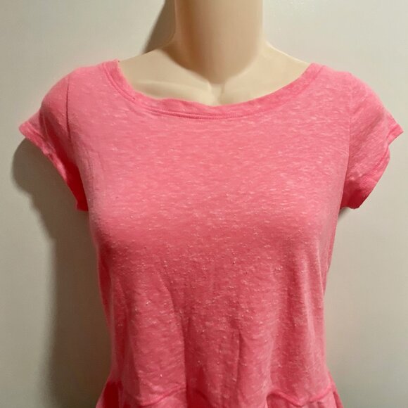 Abercrombie & Fitch Y2K 90s Boho Cottagecore Fairy Preppy Peplum Top Blouse S - Picture 2 of 8